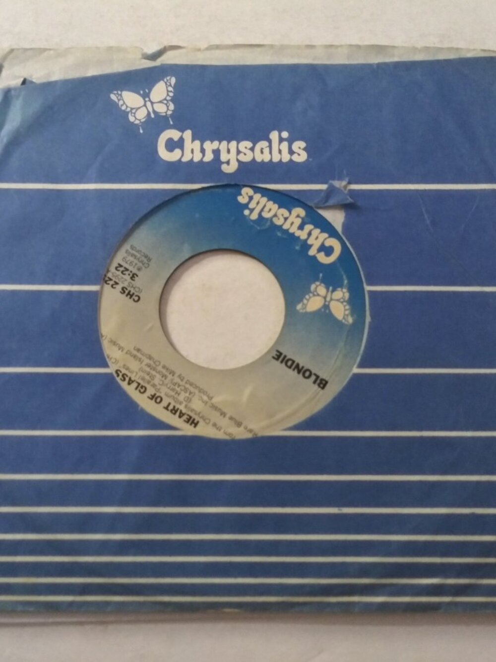 Blondie – Heart Of Glass VG+ Original 45RPM Chrysalis CHS-2295 Record 1979 DISCO